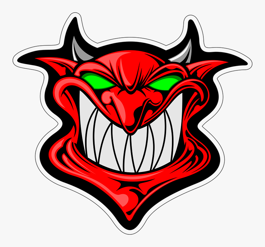 Dibujos Animados, Demonio, Cara, La Cabeza, Satanás - Cartoon Demon Png, Transparent Png, Free Download