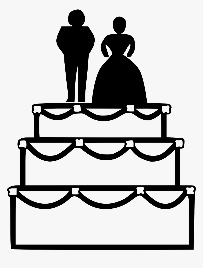 Clipart Wedding Cake, HD Png Download, Free Download