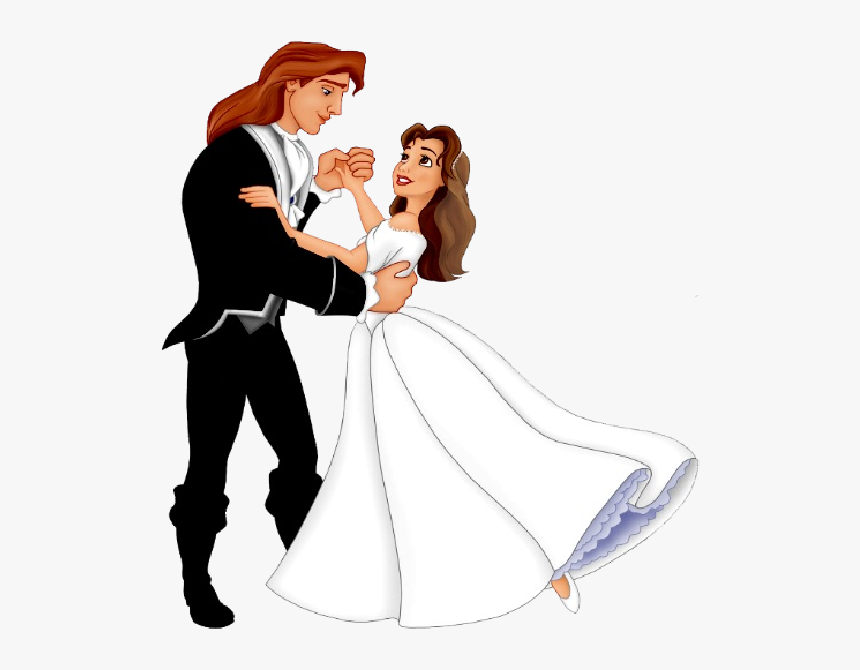 Bride And Groom Clipart 0 Bride And Groom Clip Art - Disney Princess Wedding Clipart, HD Png Download, Free Download