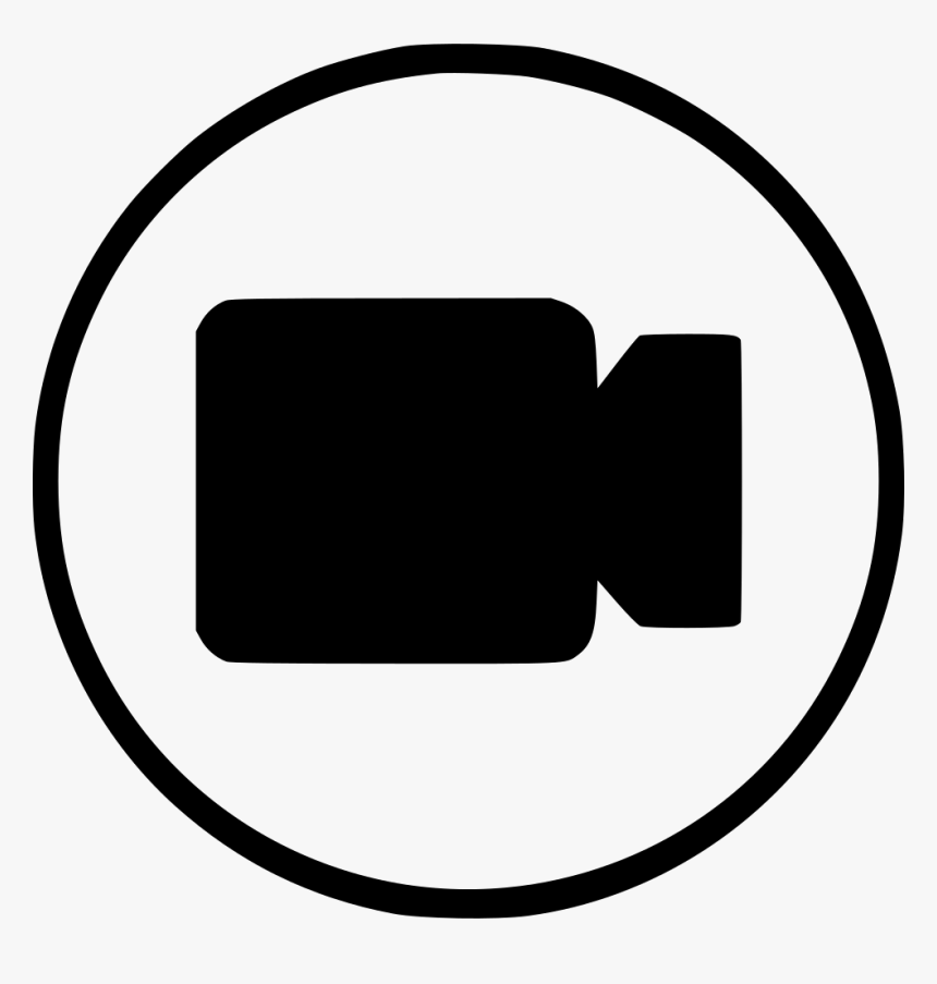 Camera Capture Device Streamline Graphy Comments - White Youtube Logo Circle, HD Png Download, Free Download