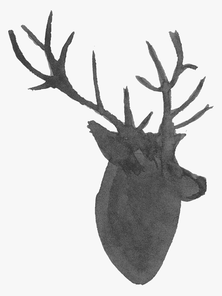 Silhouette Transparent Deer, HD Png Download, Free Download