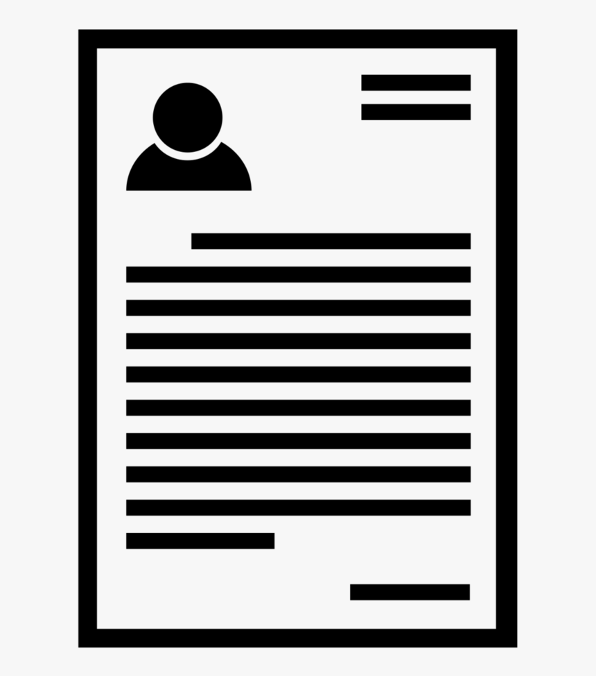 Cv Png - Cover Letter Icon White, Transparent Png, Free Download