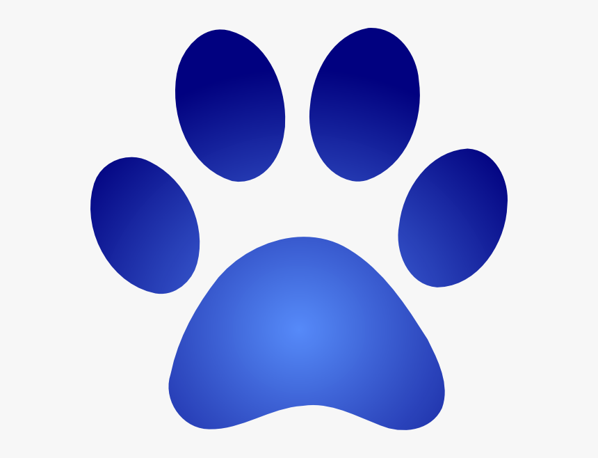 Download Blue Paw Print With Gradient Svg Clip Arts Paw Patrol Paw Print Blue Hd Png Download Kindpng