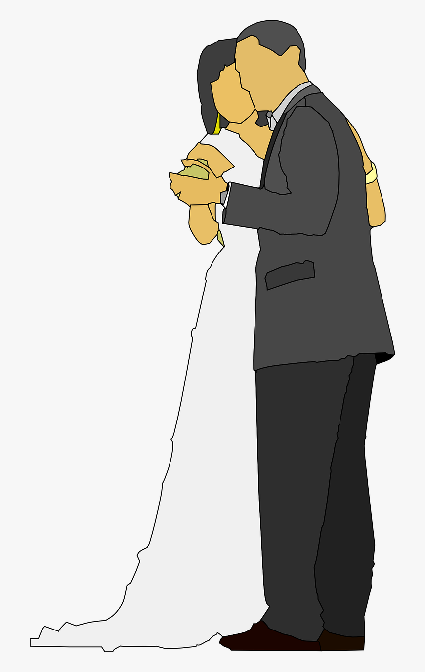 Wedding Marriage Couple Free Picture - Vector Of Man And Woman Dancing, HD Png Download, Free Download