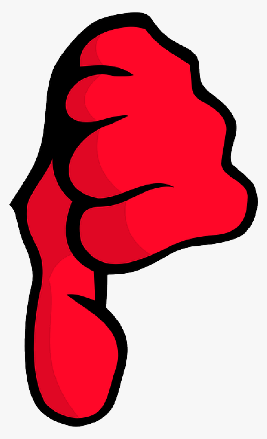 Big Red Thumbs Down , Png Download - Not Okay Clip Art, Transparent Png, Free Download