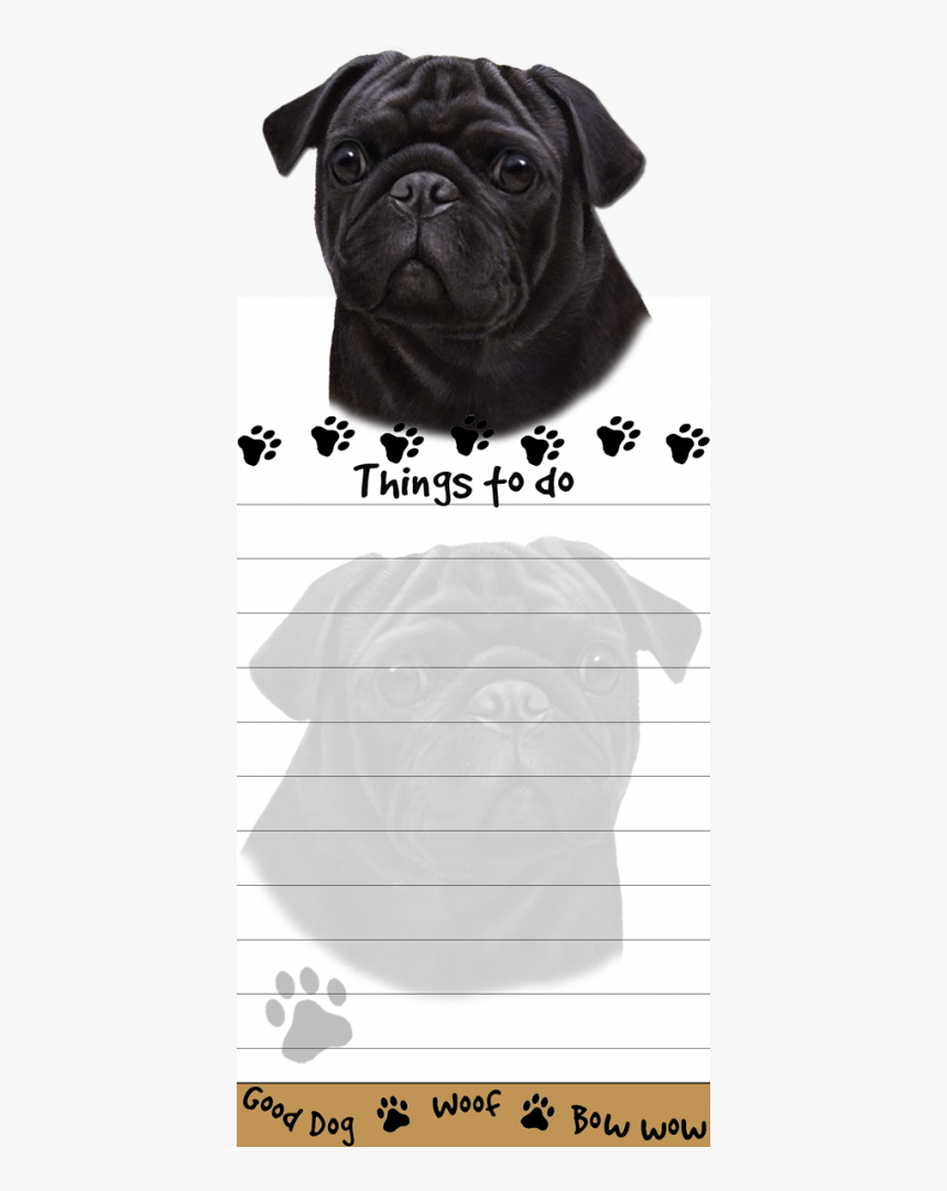 Pug, Black - Dog, HD Png Download, Free Download