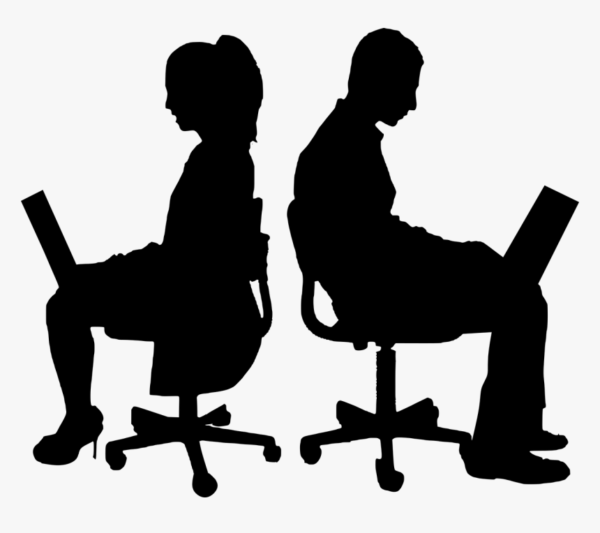 Sitting In A Office, HD Png Download, Free Download