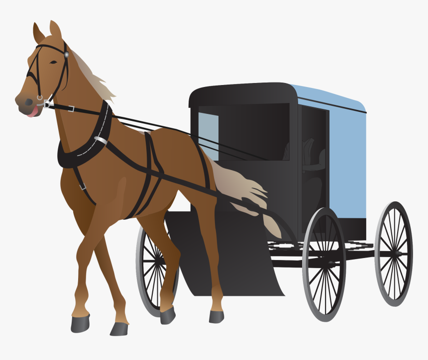 Horse And Buggy Png Transparent Horse And Buggy Images - Horse Carriage Clipart Png, Png Download, Free Download