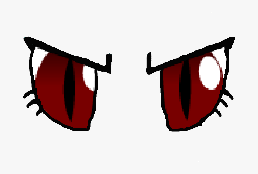 Evil Cartoon Eyes - Simple Drawing Of Evil Eyes, HD Png Download - kindpng