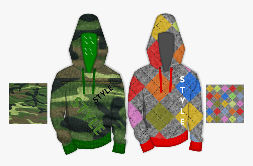 Fashion Sketch - Hoodie Sketch - Hoodie, HD Png Download, Free Download