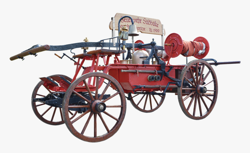 Carriage Png - Camion De Pompier 1900, Transparent Png, Free Download