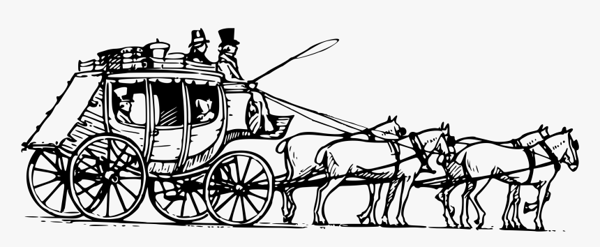 Transparent Horse And Carriage Png - Horse And Coach Clip Art, Png Download, Free Download