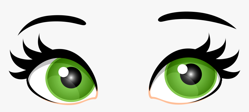 Green Female Eyes Png - Transparent Background Eyes Clipart, Png Download, Free Download