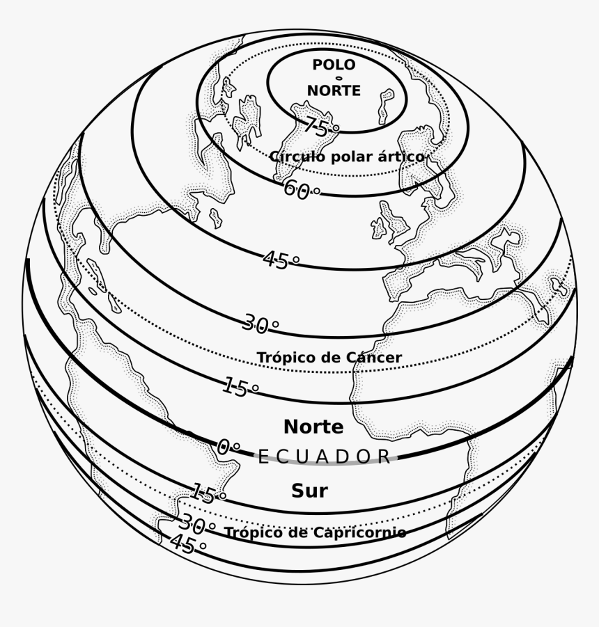 Latitude Lines-es - Relation Between Geography And Mathematics, HD Png Download, Free Download