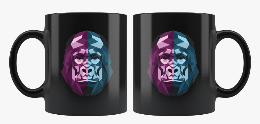 Gorilla Mug, Cool Gorilla Mug, Geometric Design, Gorilla - Mug, HD Png Download, Free Download