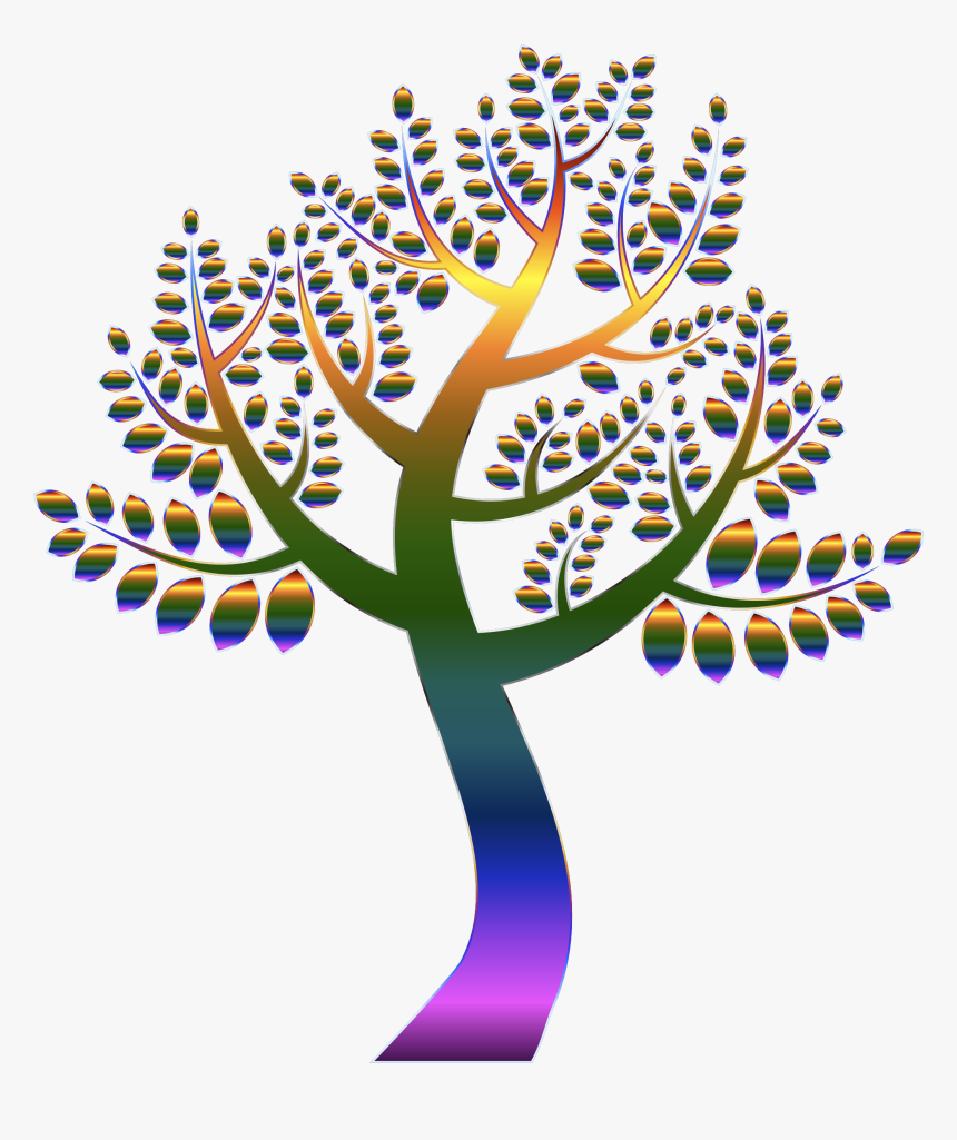 350 3508404 simple prismatic tree 5 without background clip arts