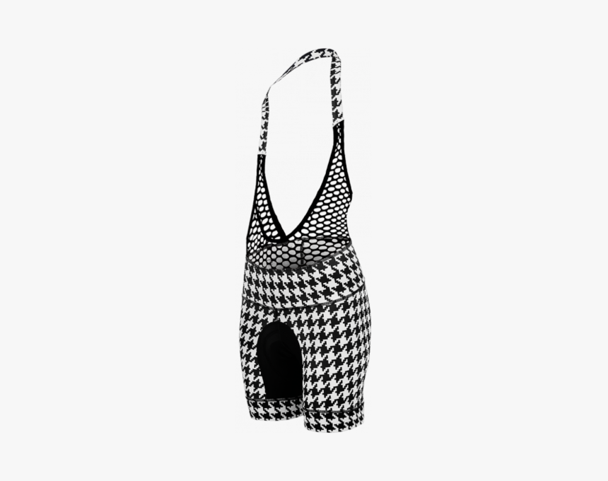 Shebeest Petunia Houndstooth Bib Shorts - Dogtooth Skirts, HD Png Download, Free Download