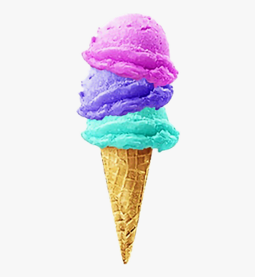 #helado #icecream #cream - Ice Cream Cone, HD Png Download, Free Download