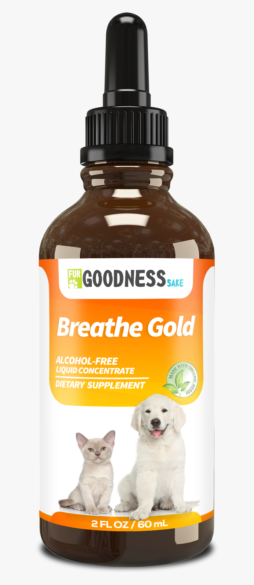 Breathe Gold Kennel Cough Remedy Fur Goodness Sake"
 - Cough Treatment For Dogs, HD Png Download, Free Download