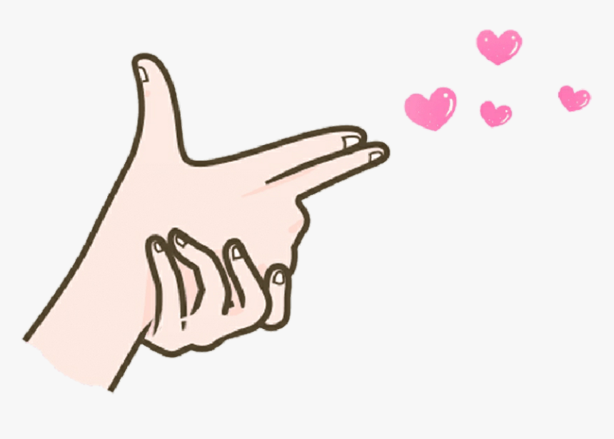 heart saranghae finger fingergun love soft kawaii saranghae finger heart png transparent png kindpng saranghae finger heart png transparent