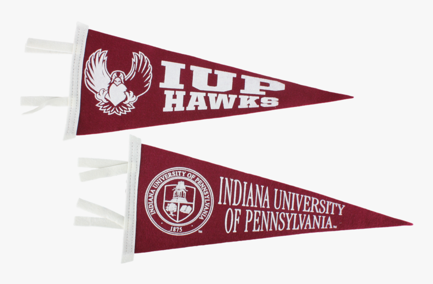 Pennant, Full Hawk Or Iup Seal - Indiana University Of Pennsylvania Pennant, HD Png Download, Free Download