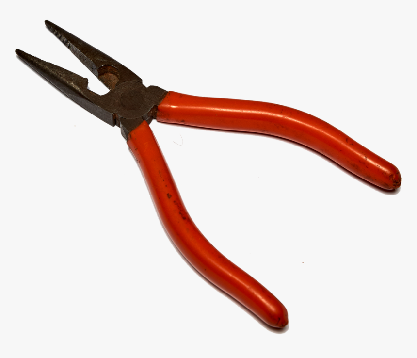 Isolated, Pliers, Red, Tool, Craft, Metal - Diagonal Pliers, HD Png Download, Free Download