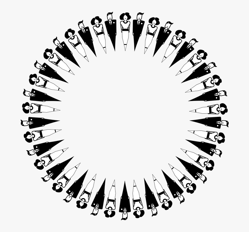 Man, Male, Woman, Female, People, Humans, Persons - Circle With Women And Men, HD Png Download, Free Download