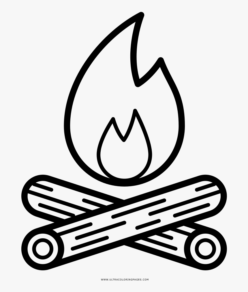 Campfire Coloring Pages