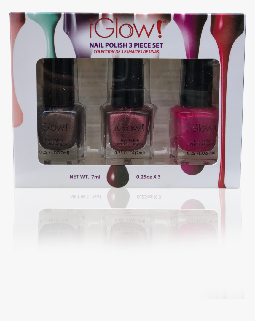 Glow Nail Polish 3 Piece Set, HD Png Download, Free Download