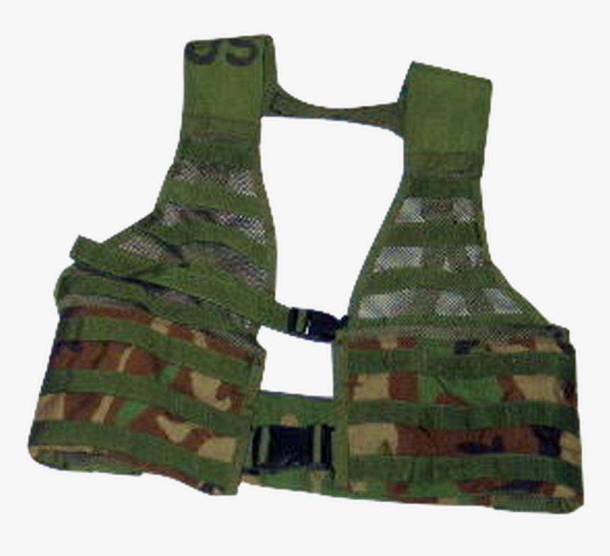 Molle Ii Fighting Load Carrier Vest Woodland Camo - Vest, HD Png Download, Free Download