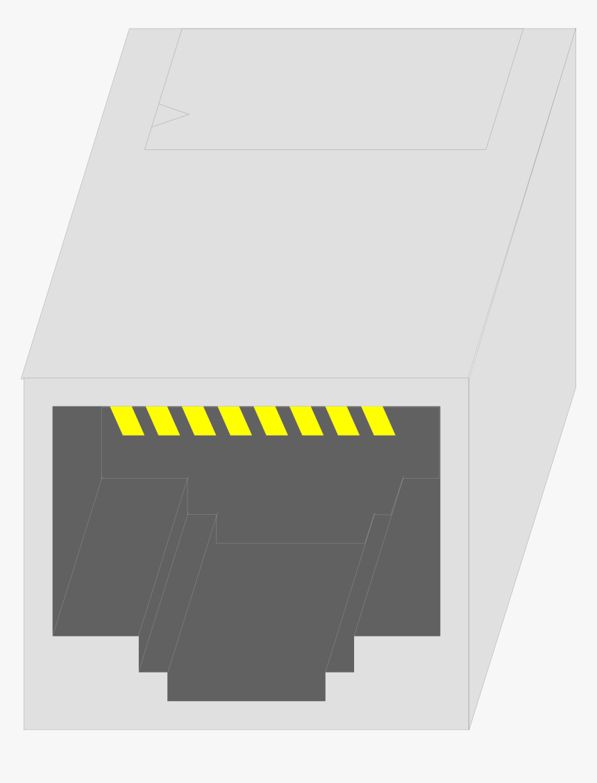 Ethernet Network Connector Rj-45 Lan Female Clip Arts - Ethernet, HD Png Download, Free Download