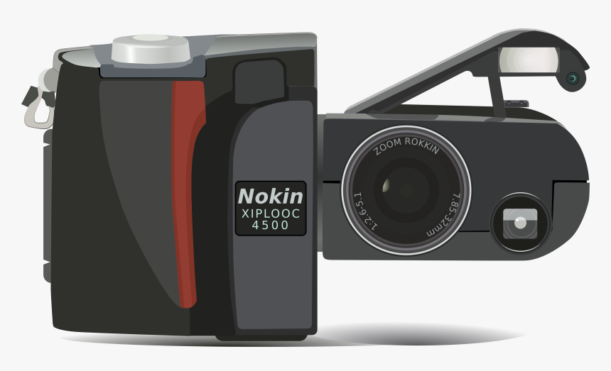 Nikon Digital Camera Clip Arts - Nikon Coolpix 4500, HD Png Download, Free Download