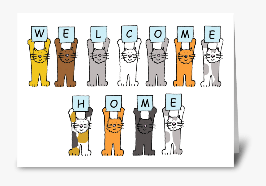 Welcome Home Cartoon Cats - Happy Bar Mitzvah, HD Png Download, Free Download