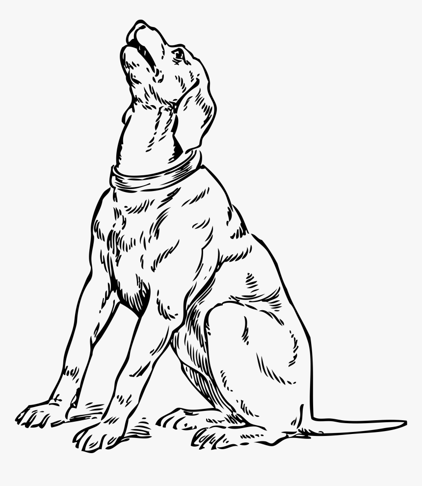 Barking Dog Clip Arts - Draw A Barking Dog, HD Png Download, Free Download