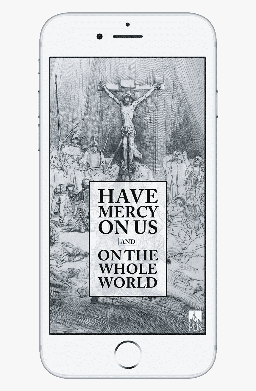 Lockscreen With Drawn Crucifix Background In Phone - Poster, HD Png Download, Free Download