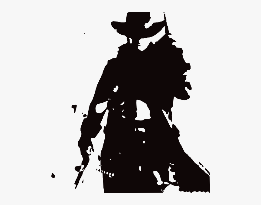 Cowboy Black And White, HD Png Download, Free Download
