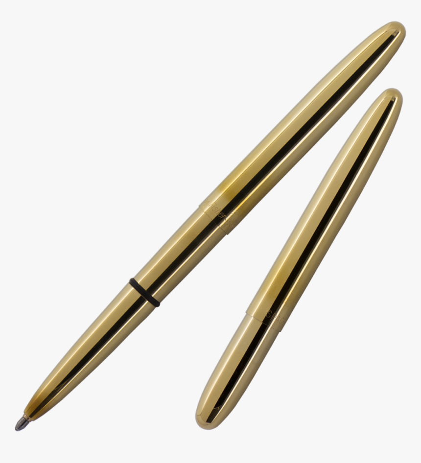 Classic Bullet In Raw Brass, No Finish - Fisher Space Pen Airplane, HD Png Download, Free Download