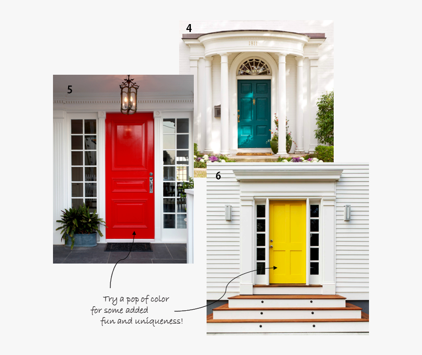 Pop Of Color - Sherwin Williams Oceanside Front Door, HD Png Download, Free Download