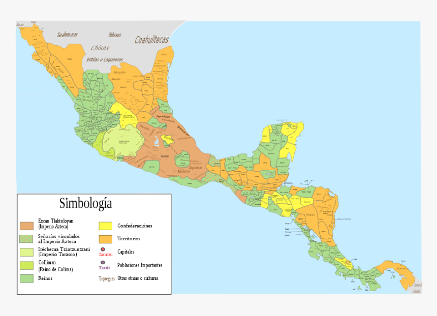 Mesoamérica Y Centroamerica Prehispanica Siglo Xvi - Mesoamerican Empires, HD Png Download, Free Download