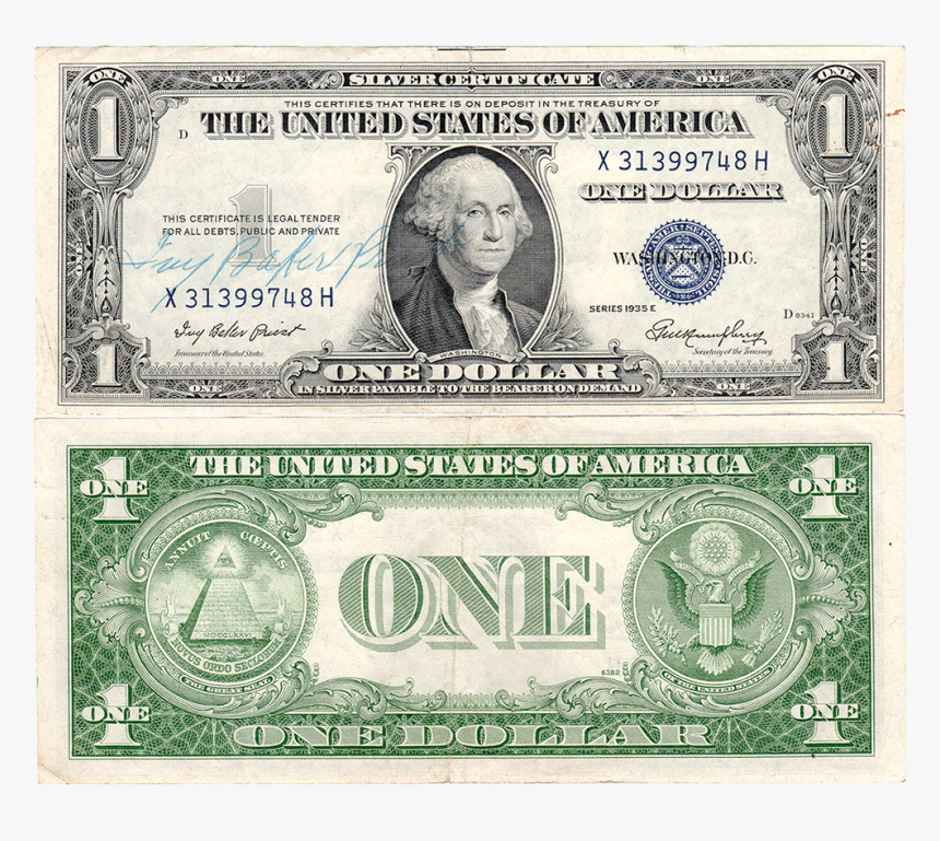 Ivy Baker Priest Courtesy Signature - 1935 Silver Certificate, HD Png ...