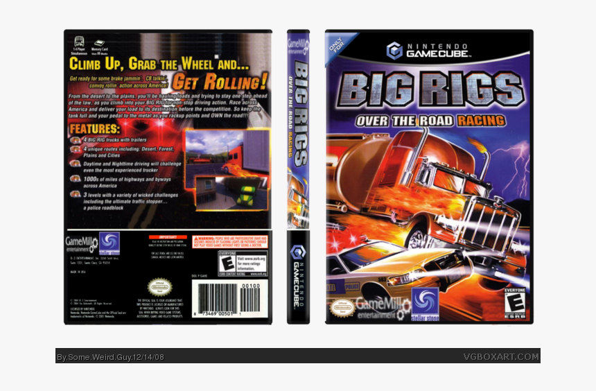 Transparent Big Rig Png - Big Rigs Over The Road Racing Cover, Png Download, Free Download