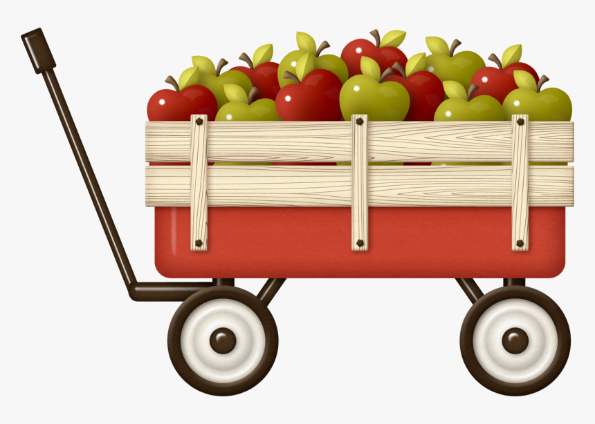 Wagon Clipart Harvest Wagon - Clipart Wooden Cart, HD Png Download, Free Download