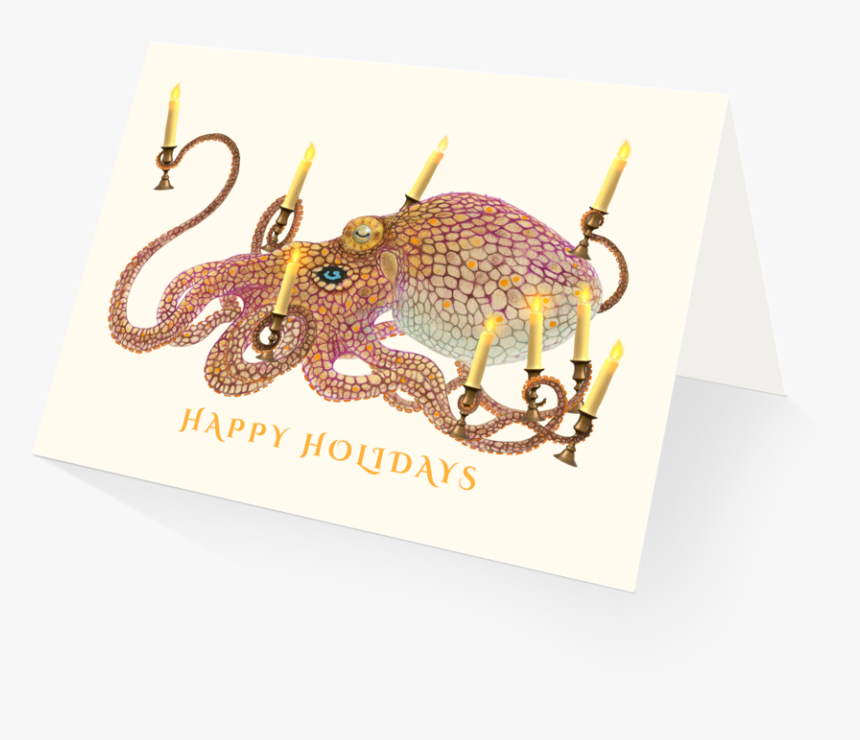 Octopus Holiday Card - Egg Decorating, HD Png Download, Free Download