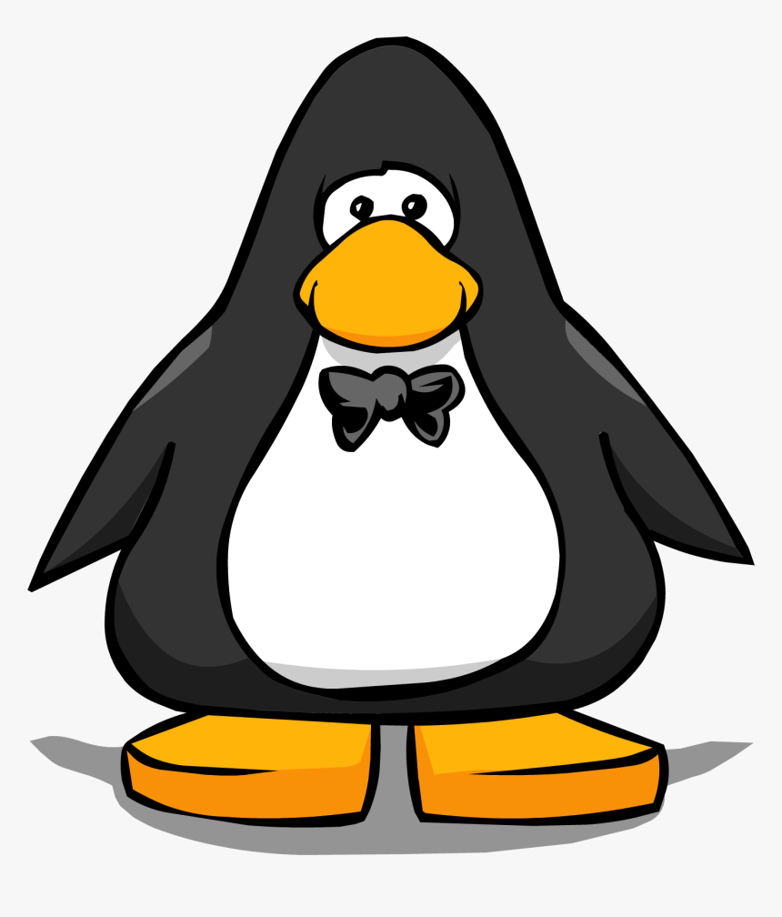 Black Bowtie From A Player Card - Club Penguin Brown Penguin, HD Png Download, Free Download