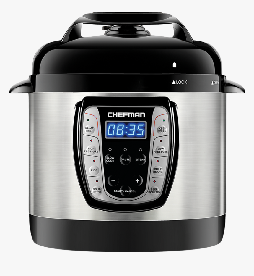 Chefman Electric Multi Cooker Pressure Cooker Rice - Chefman Pressure Cooker, HD Png Download, Free Download