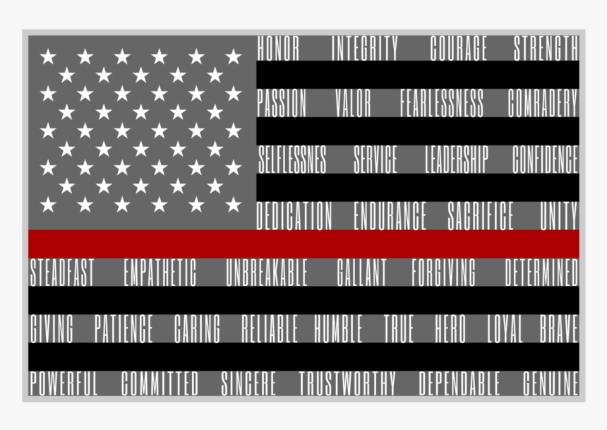 American Flag With Yellow And Blue Thin Line, HD Png Download, Free Download