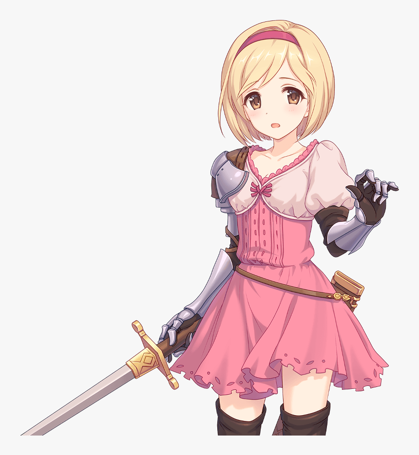 Cute Human Longsword Djeeta Djeeta Normal Collabo001 - Princess Connect Re Dive Djeeta, HD Png Download, Free Download