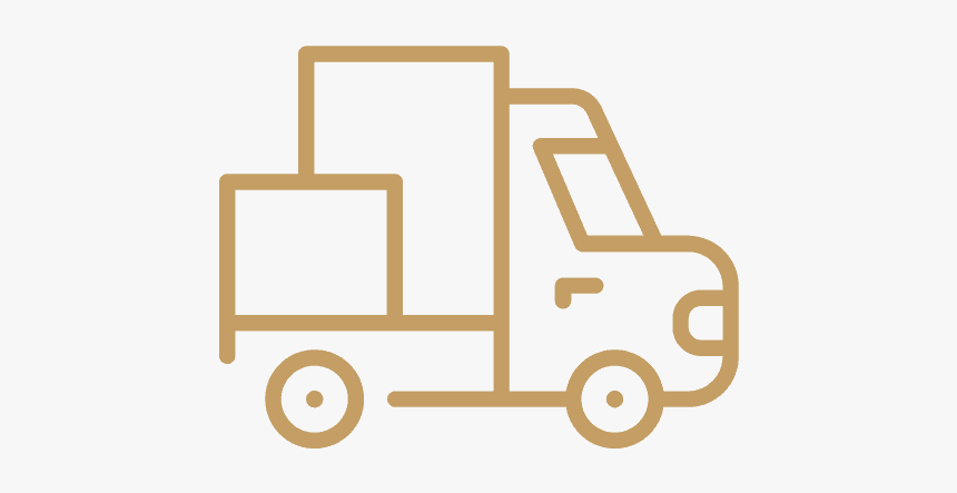 Delivery Truck - Gold Icon - Icon, HD Png Download, Free Download