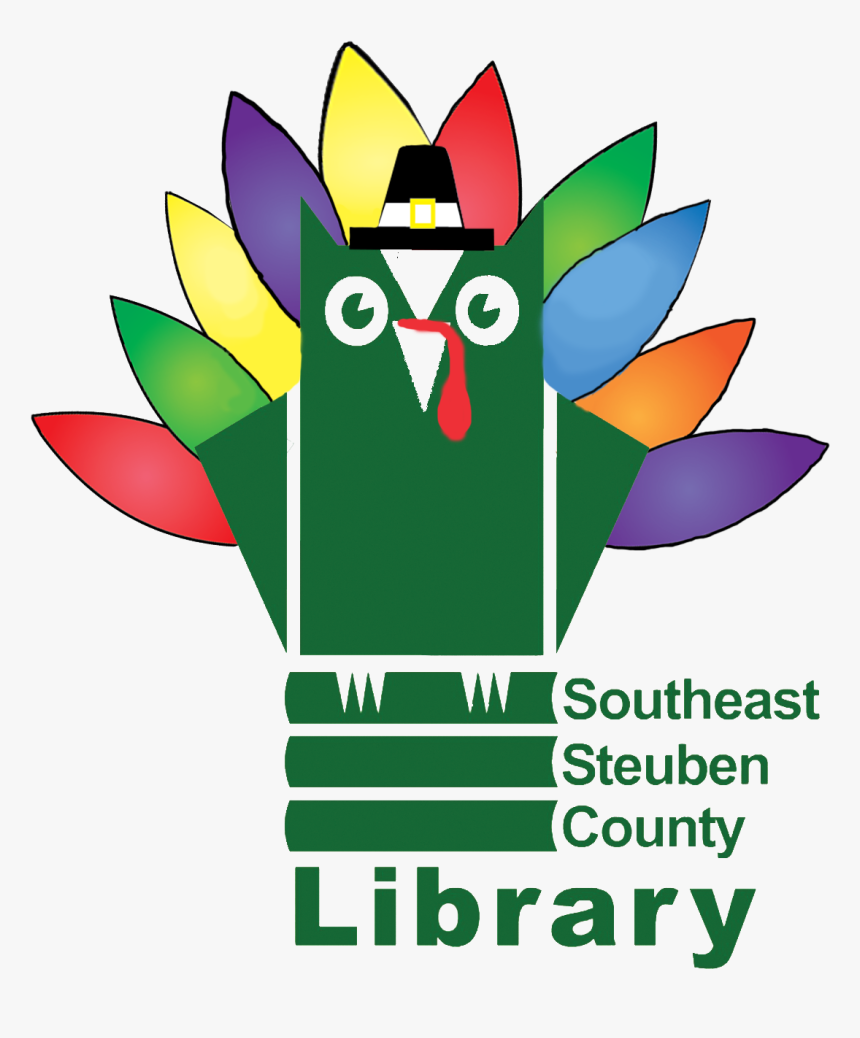 Thanksgiving Transparent Owl With Letters Logo - Southeast Steuben County Library, HD Png Download, Free Download