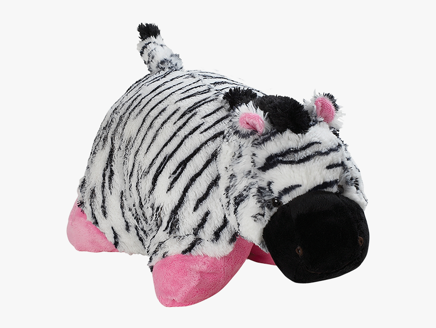 Jumboz Pink Zebra Pillow Pet - Pillow Pets Zippity Zebra, HD Png Download, Free Download